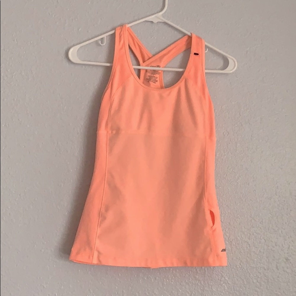 Sports tank with built in sports bra